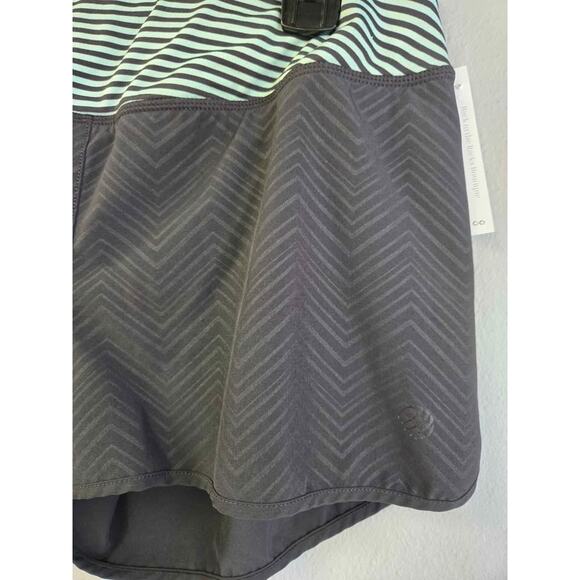 MPG Sport Black Zig-Zag & Striped Running Shorts - XS - Picture 2 of 5